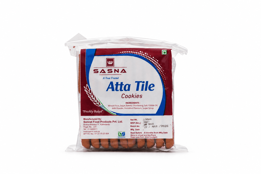 SASNA ATTA TILE COOKIES 150GM