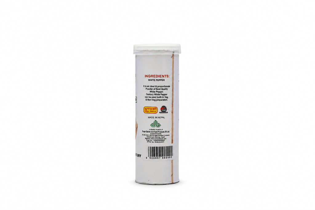 CENTURY WHITE PEPPER 50GM CAN